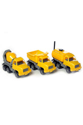 Petrol tanker, dump truck and concrete mixer, 26cm - Koko-Kamel.com
